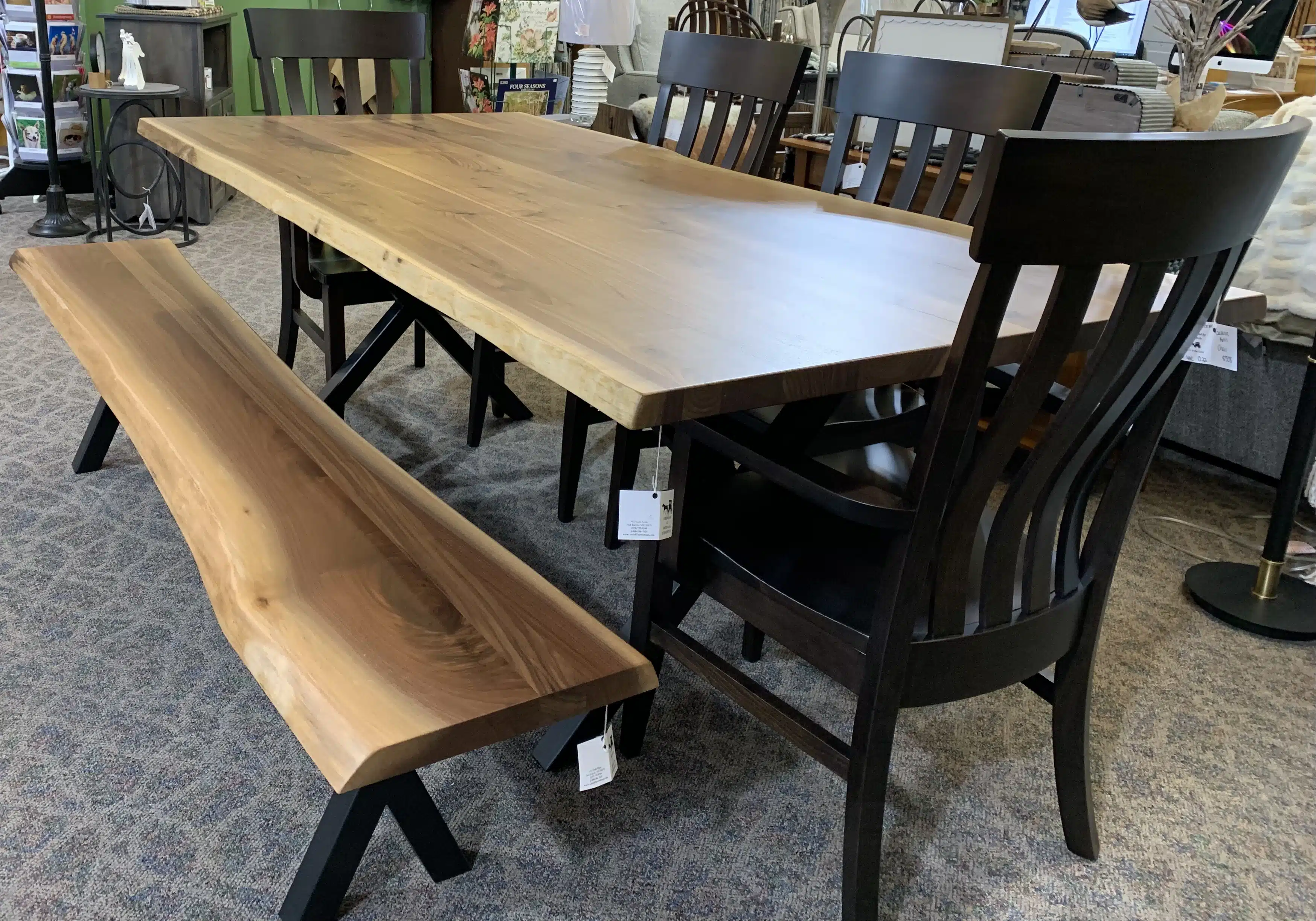 natural wood dining room tables